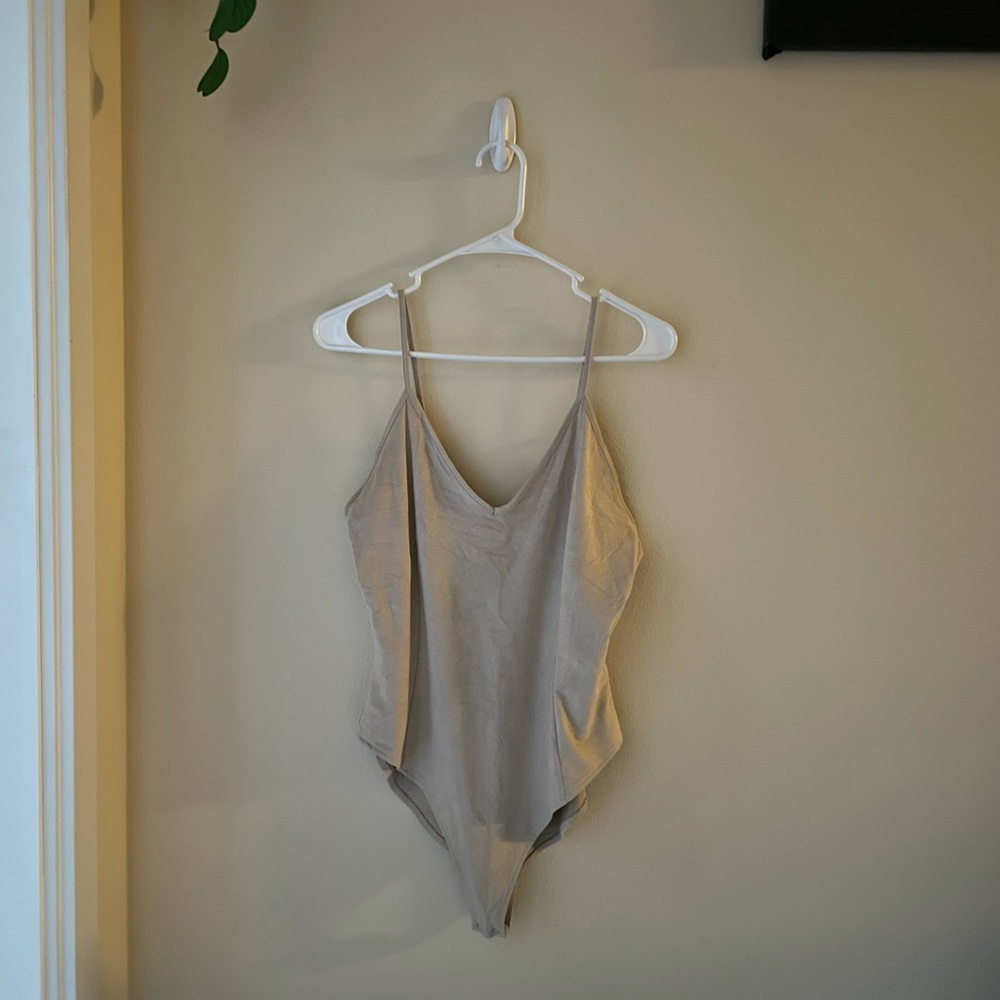 Suede Bodysuit Forever 21
